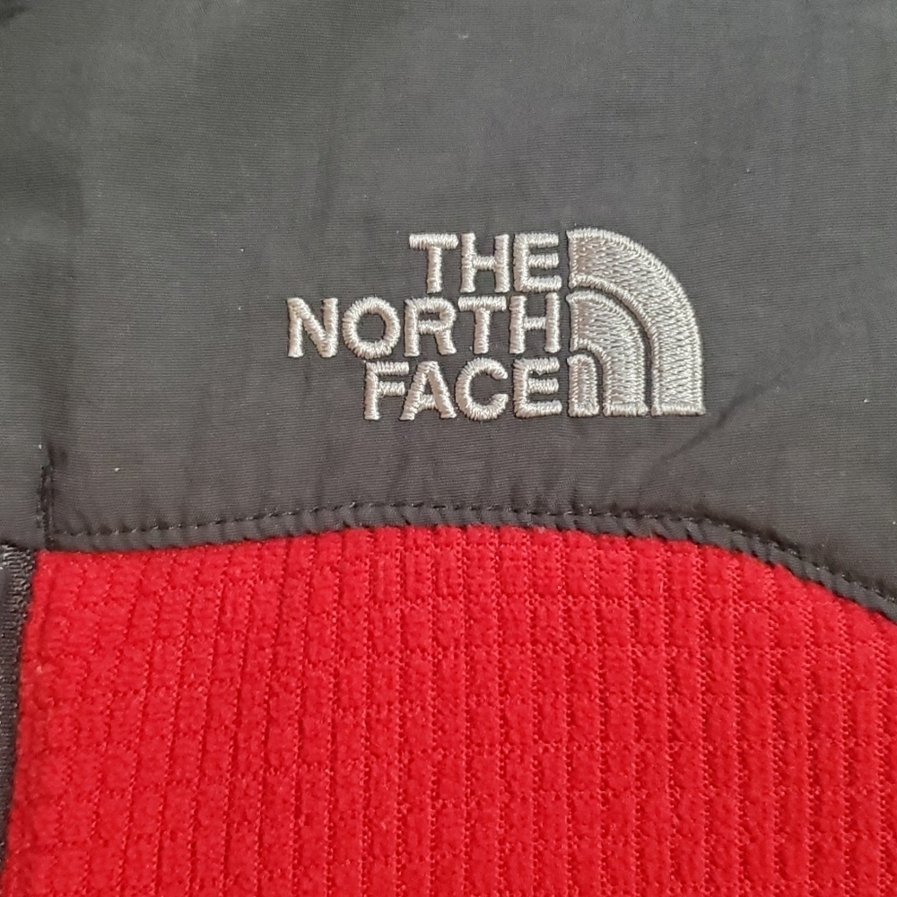 The North Face Kids Red and Dark Gray Fleece Jacket. Sz 10/12 - Picture 3 of 5